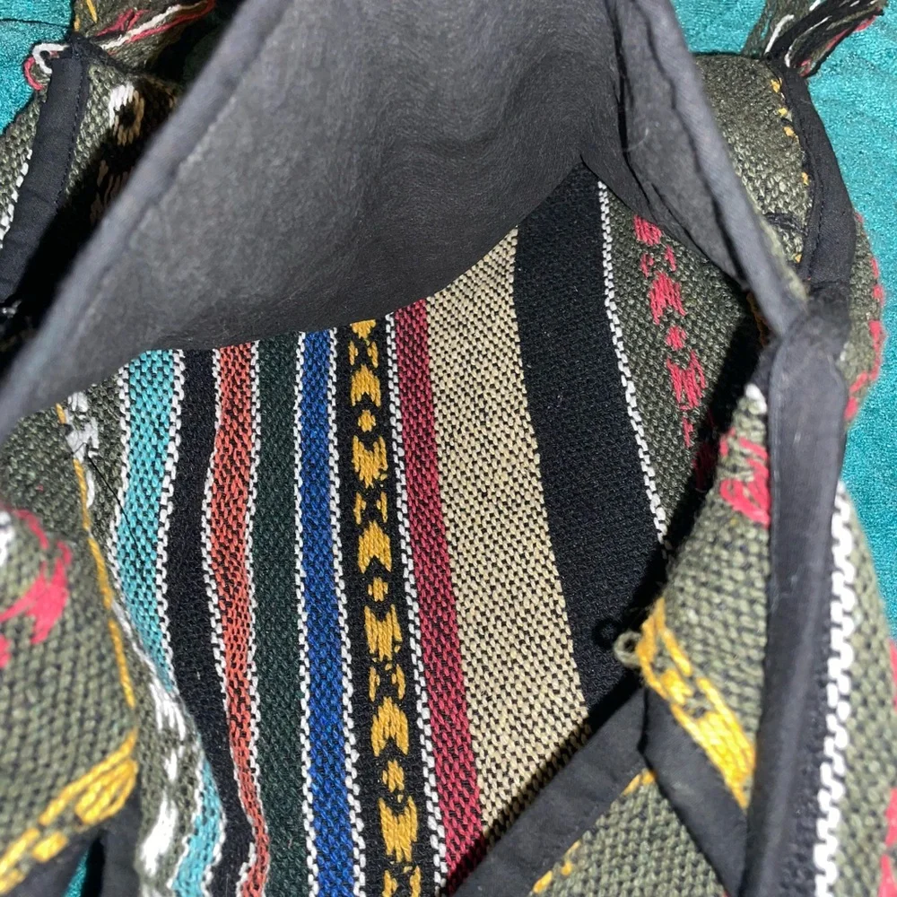 Multicolor Woven Baja Shoulder Bag - Picture 3 of 4